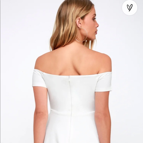 Lulu’s Play the Party Plum Purple Off-the-Shoulder Skater Dress - BLACK - Picture 3 of 9